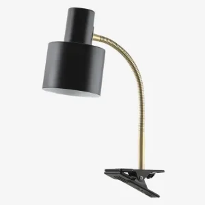 Væglampe Vogue sort klemme H.38 cm | Godt tilbud