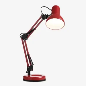 Arkitektlampe Alba rød H.53 cm - Tilbudspris