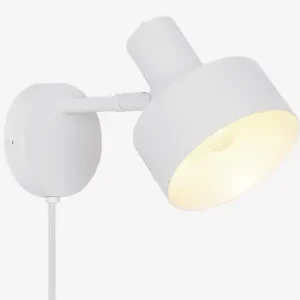 Væglampe Matis hvid H.17 cm | Netop kommet