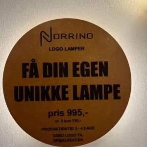 Logo lampe - Norrino - Tidsbegrænset tilbud