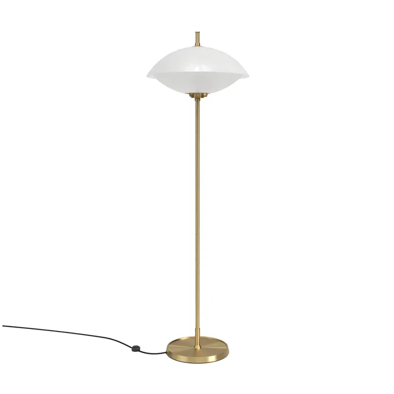 Topprodukt | Musling Gulvlampe Opal/Messing - Fritz Hansen