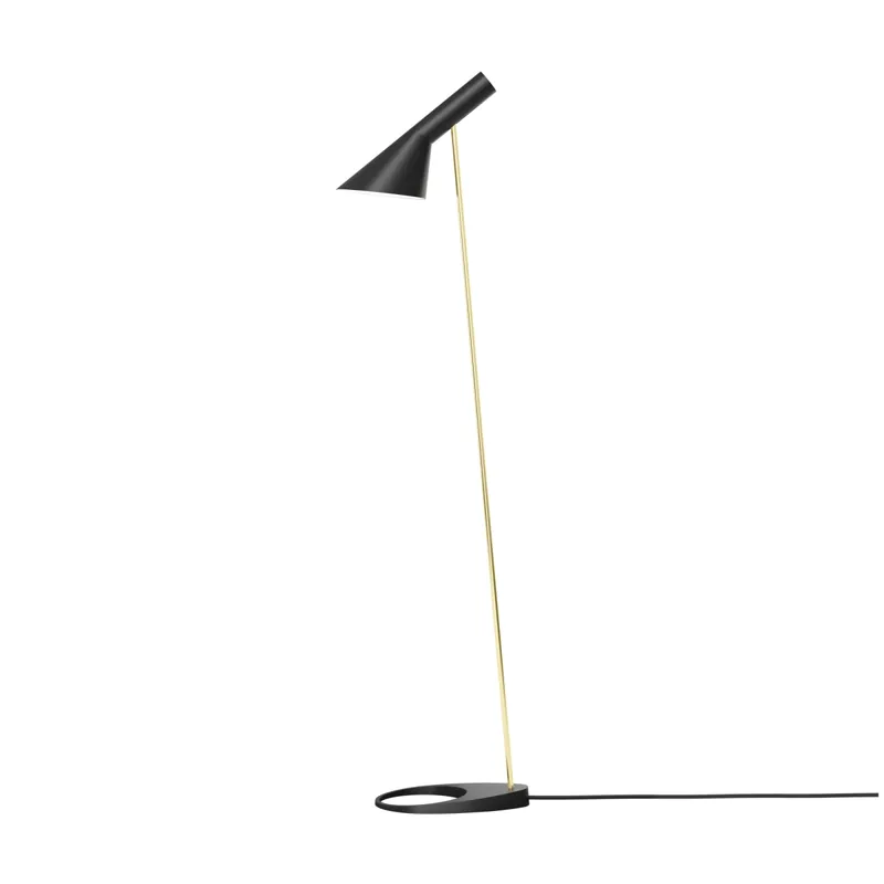 AJ Gulvlampe Sort/Messing - Louis Poulsen | Topkvalitet
