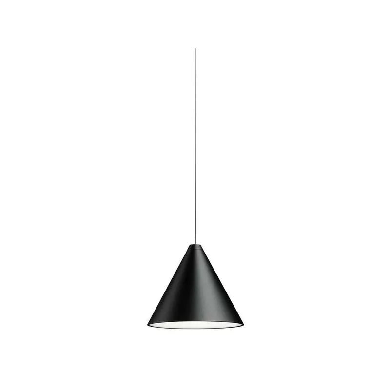 Toppris | String Light Cone 12m Sort Soft Touch Dim - Flos