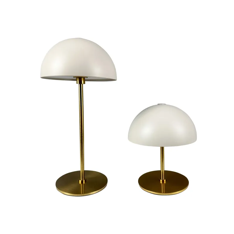 ALONG LED Minibordlampe Beige/Messing - �ske med 2 stk - Topkvalitet