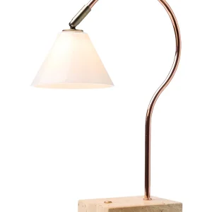 Populær - Question Portable Table Lamp - Kobber Antique Messing Opal Glas