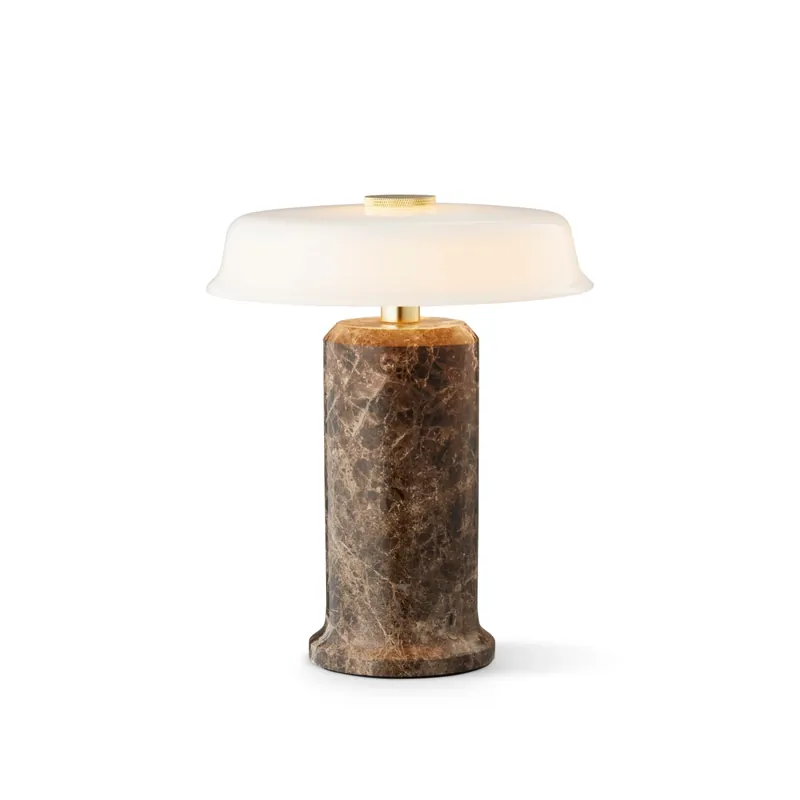 Trip No. 2 Portable Bordlampe, Dark Emperador/Opal - Mest solgt